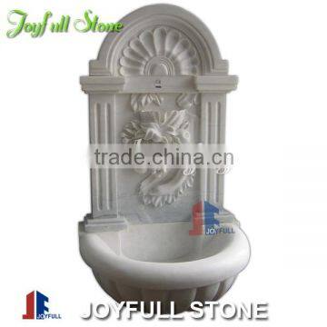 White Marble Wall Fountain