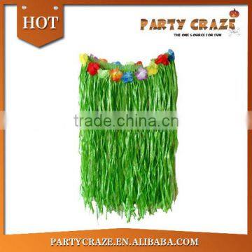 Hawaiian luau green grass adult hula skirt