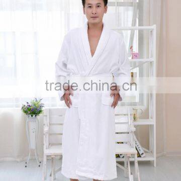 OEM White Lucxury Cotton Bathrobe for Men photo-3