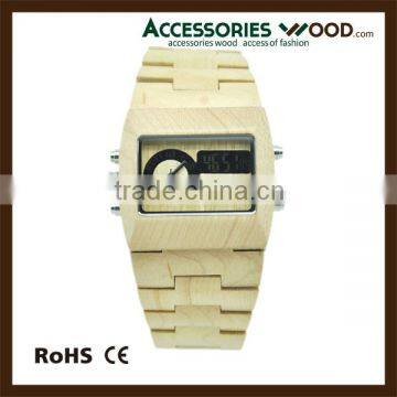 2016 latest men's wooden bamboo watch from China factory