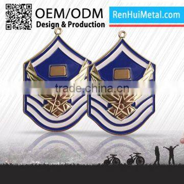 Top sale custom plastic medal with ribbon