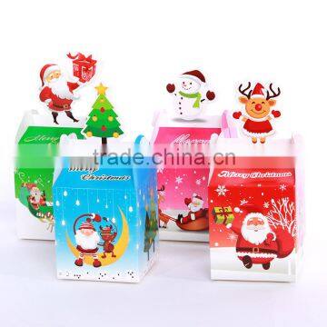 Mini custom design cheap wholesale Christmas Eve apple gift paper box