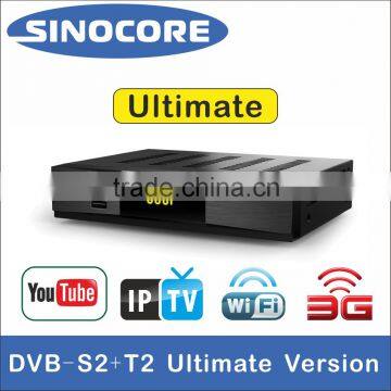 SKY U3 DVB-S2+T2 HD RECEIVER WITH CAS/YOUTUBE/IPTV/WIFI/3G