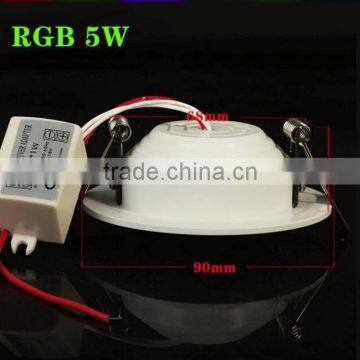 Ultrathin 5W 10W 24 ColorsTube Lamps RGB LED Ceiling Panel Down Light With Remote Controller photo-4