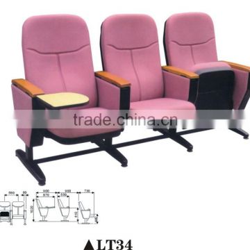 Best seller foldable large conference room chair;theater furniture LT34