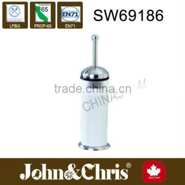 free standing metal toilet brush holder