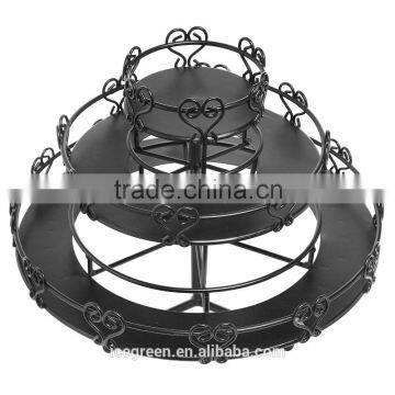 3-Tier Rotating Metal Nail Polish Display Stand photo-2