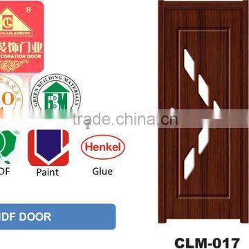 mdf pvc huge glass door for america