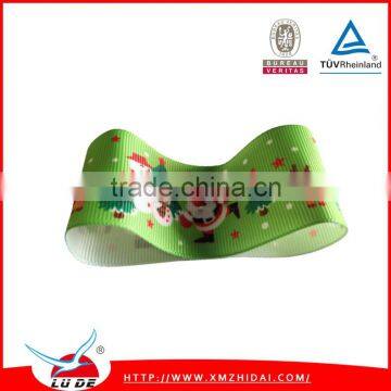 High Quality Factory Price Colorful Printed Christmas Grosgrian Ribbon Tape photo-3