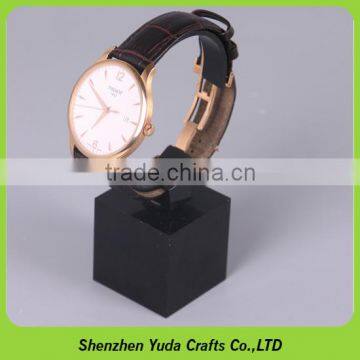 Printed Logo Holder Cube for Single Watch, MDF Block for Watch Display photo-2