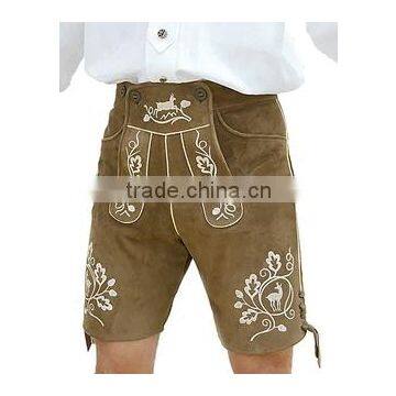 German Bavarian Lederhosen Leather Shorts / Style-PW-BN-3604