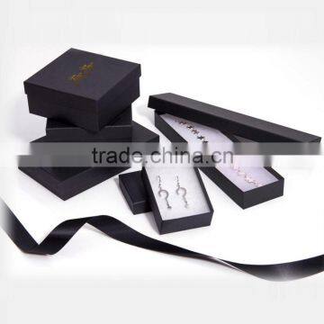 High quality black paper gift boxes for jewellry packaging
