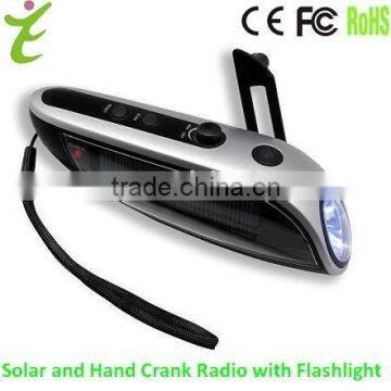solar power charger with flashlight