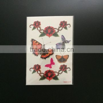 WMC-017 Small Butterfly Temporary Fake Tattoo