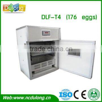 2014 hot sale! cheap full auto & portable egg incubator for quail in india DLF-T4 holding 176 chicken eggs