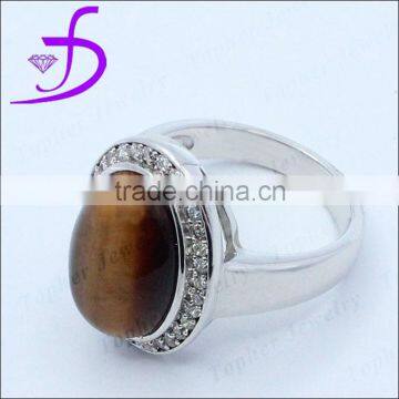 2015 New Design Ring Natural Tiger`s Eye Natural Stone Tiger`s Eye Ring photo-2