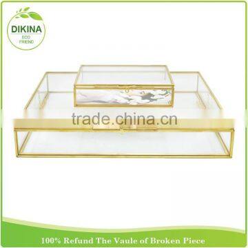 Laser Cut Small Ornate Wishes Jewelry Album Case With Magnetic Closure , Nautical Favor Indian Gold Wedding Gift Boxes photo-2