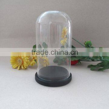Hot Sale Clear Glass Bell Jar Dome With Wooden Base in Many Size photo-3