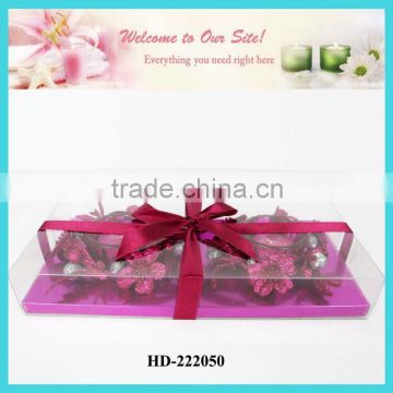 tea light and flower candle ring style gift set