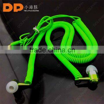 China Supplier Noise Cancelling Spring Extension Cable Metal Earbuds in Ear Earphone photo-3