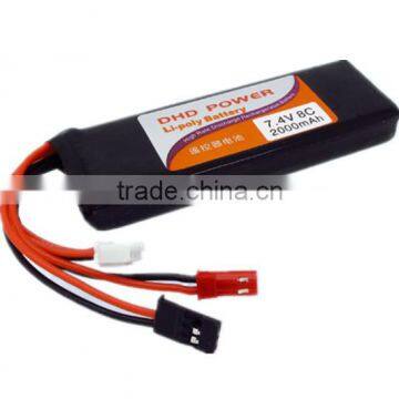 CNDHD 7.4V 8C 2000MAH RC Transmitter TX Lipo Battery Akku Power Special for New FUTABA 8FG 12FG Remote Controller