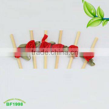 Party disapoble Rose bamboo picks