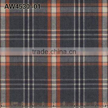 100%Cotton Heather Carbon Peached Check Shirting Fabric photo-6