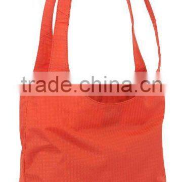 orange ripstop shoping bag