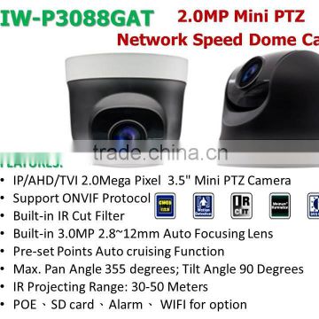 IW-P3088GAT 2MP Auto Focus IP Mini Speed Dome Camera