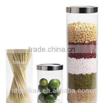 cylinder shaped glass jar,transparent glass jars