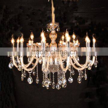 Top Golden crystal candle chandelier pendent light