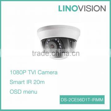 2 Megapixel HD1080P DWDR Indoor IR Dome TVI Camera with OSD Menu