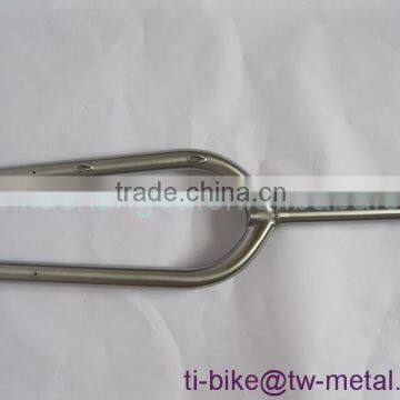 Titanium fat bike bicycle fork, titanium cruiser bicycle front fork, titanium snow front cycling fork