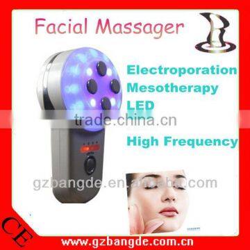 Mini handheld multifunctional LED light RF facial massager BD-CS004