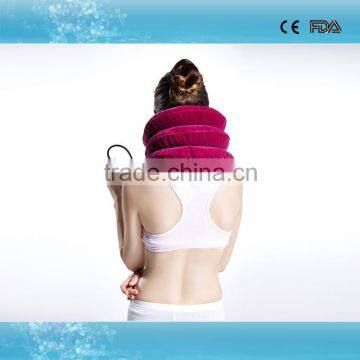 Comfortable Full Flannel Travel Neck Pillow Cervical Collar Portable Inflatable Cervical Traction Apparatus photo-4