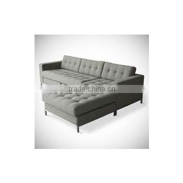 contrast color fabric button tufted upholstered artistic leather sofa set