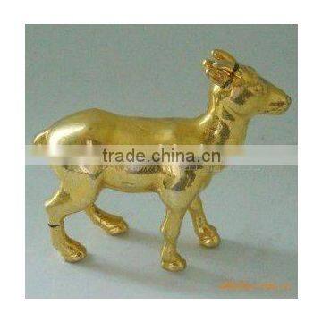 plating gold metal animal deer