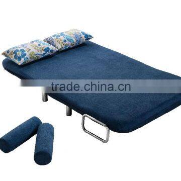 Cheap and Lovely Fabric Folded Sofa Cum Bed With Round Armrest photo-2