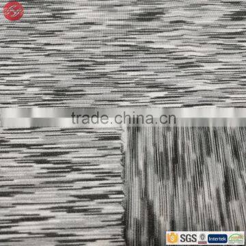 Knitted Space Dye Polyester Spandex Blend Fabric For Yoga Garments