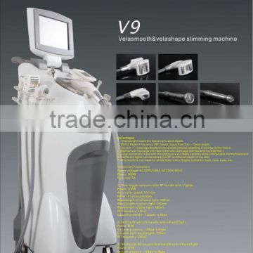 New arrival, high quality. 800W high power + 700nm Infrared + 5MHZ radiofrequency+ vacuum velashape beauty machine/ lipolysis