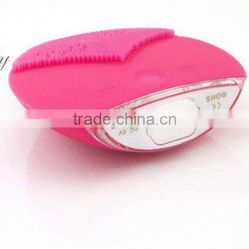 No Oil Using Sonic Facial Brush Silicon Ultrasonic Cleaning Machine