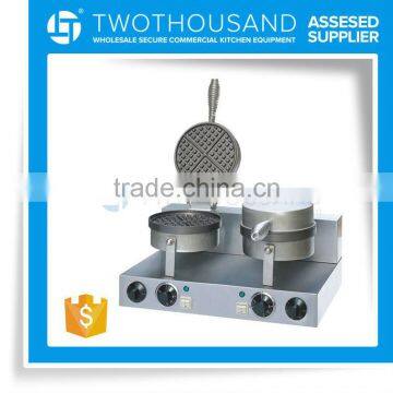 2015 Double Heads Plate Dia 190 MM Industrial Egg Waffle Maker