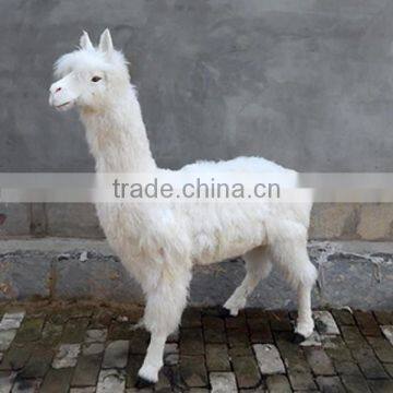 Popular Garden Decor Lifelike Alpaca Toys Wholesale Peru