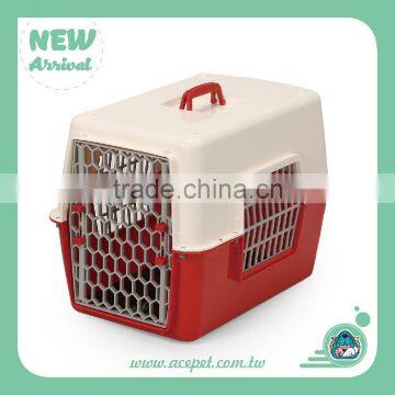 844-W/O Taiwan design Pet product,Dog Cat Transport Traveler Cage,3coior Plastic pet carrier