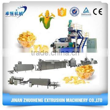 Extruded Corn Flakes Breakfast Cereals Production Equipment