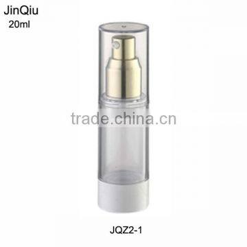 Empty aluminum airless pump bottle and body lotion bottle