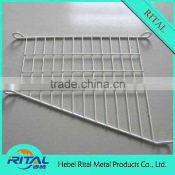 Metal wire retail display shelf for supermarket display