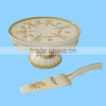 Custom porcelain cake plate