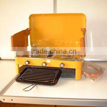 Garden Party Backyard Party Outdoor Portable Gas Double Burner BBQ Grill Stove photo-5