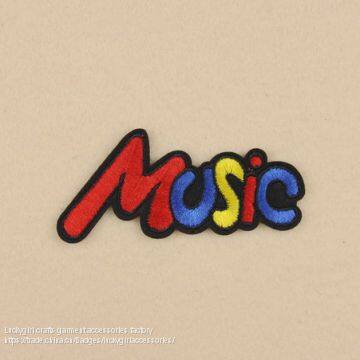 Custom Soft Attractive Price Embroidery Letter Badge for Women Dresses photo-5